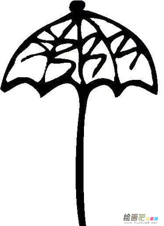 雨伞简笔画