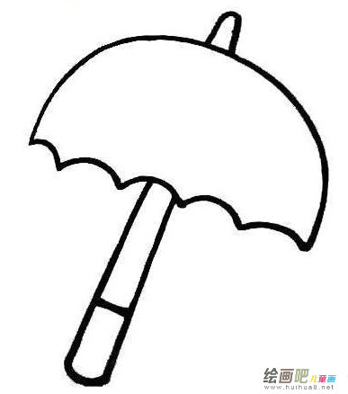 雨伞简笔画