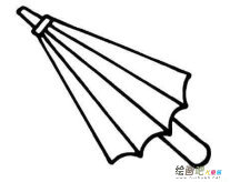 雨伞简笔画：北京笑脸雨伞