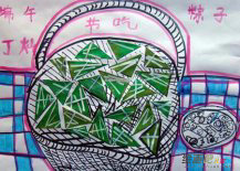 粽子简笔画：闽南粽子