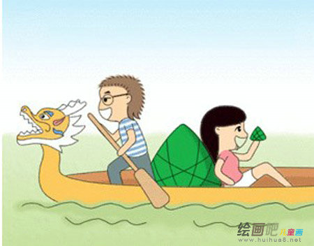 龙舟简笔画
