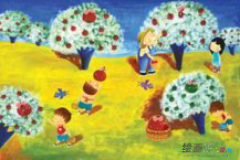 儿童画春天：清明