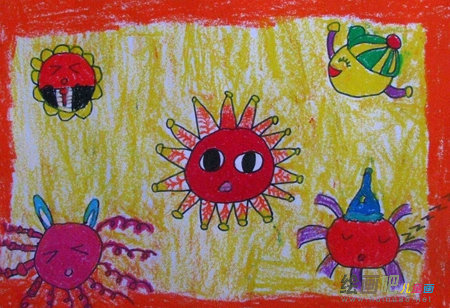 蜡笔画