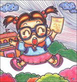 动漫铅笔画：阿拉蕾