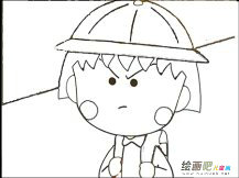 动漫人物简笔画：樱桃小丸子
