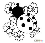 七星瓢虫简笔画：七星瓢虫幼虫