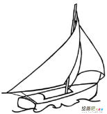 帆船简笔画：帆船的结构