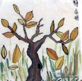 儿童画秋天：秋天的田野