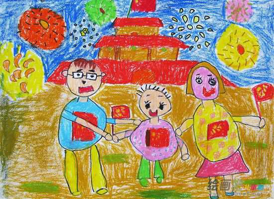 庆国庆儿童画