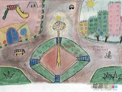 绿色家园儿童画：大自然是我们的家