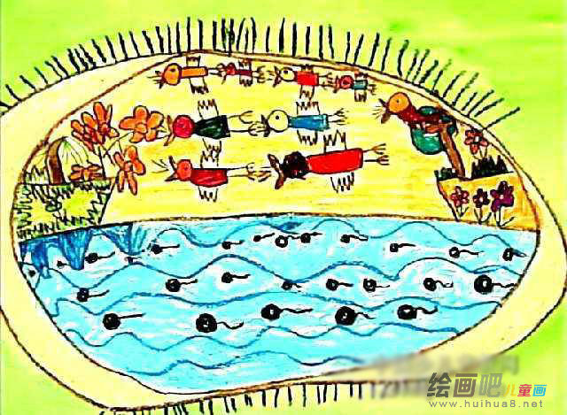 儿童画春天