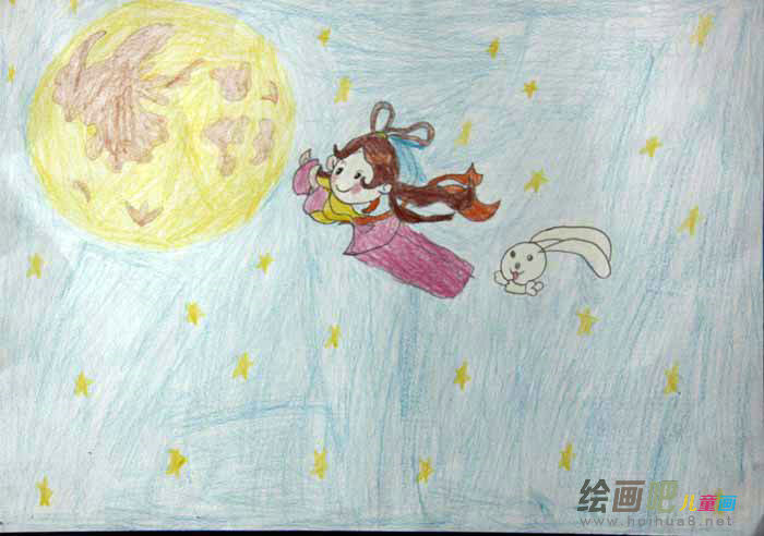 中秋节儿童画