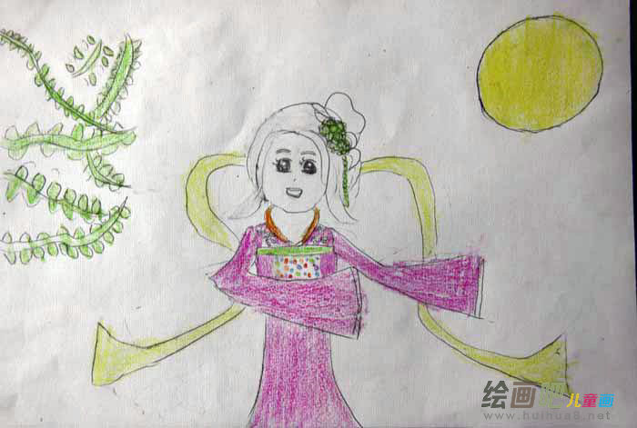 中秋节儿童画