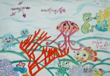 庆六一儿童画：花开六一