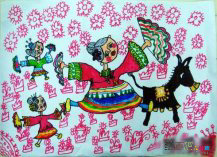 春节儿童画：春节习俗之扫尘