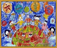 蜡笔画：蜡笔画的纸张选取
