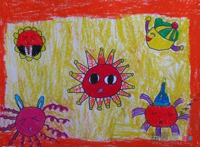 蜡笔画