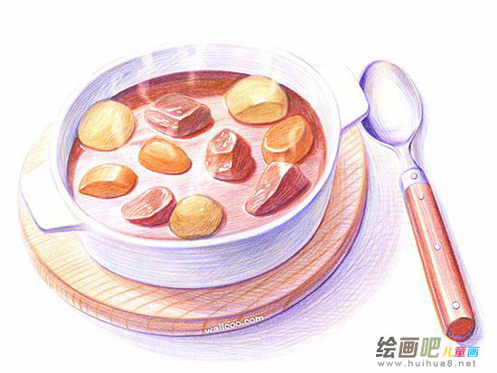 水溶彩色铅笔画法