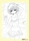动漫铅笔画：《圣少女》
