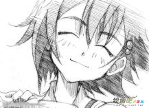 动漫铅笔画：画漫画人物头发