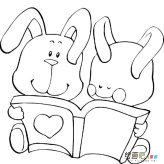 兔子简笔画：我家的小兔子