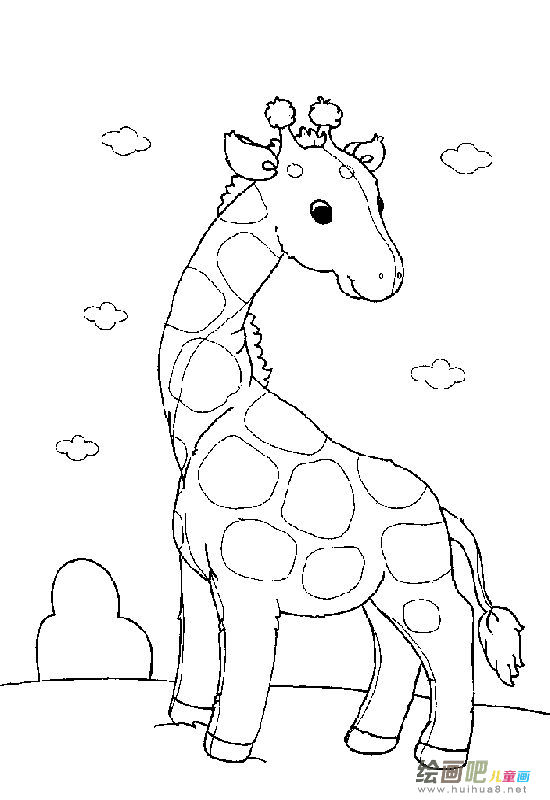 长颈鹿简笔画