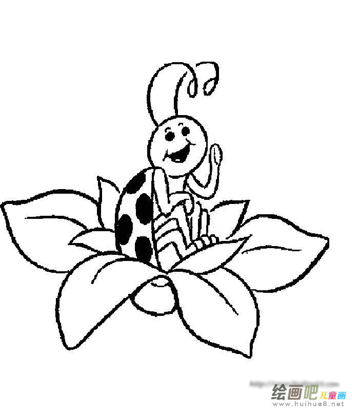 七星瓢虫简笔画
