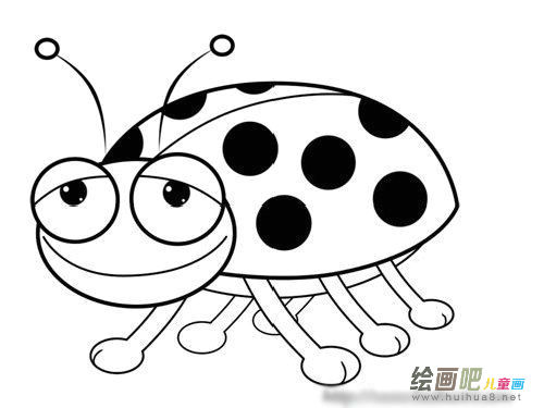七星瓢虫简笔画