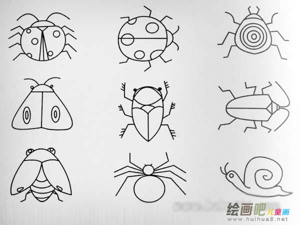 七星瓢虫简笔画
