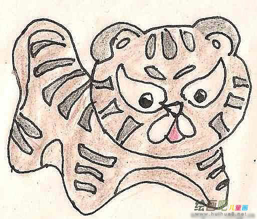 老虎简笔画