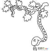 蛇的简笔画：遇蛇记