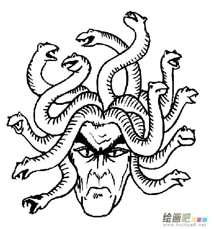 蛇的简笔画