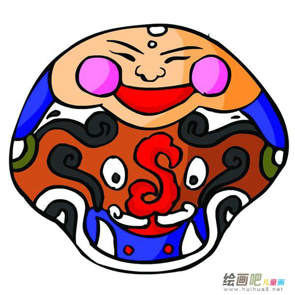 脸谱简笔画