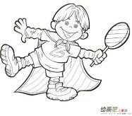 动漫人物简笔画：蜘蛛侠