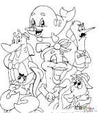 动漫人物简笔画：小鹿斑比
