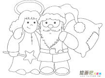 圣诞老人简笔画：北美的圣诞老人