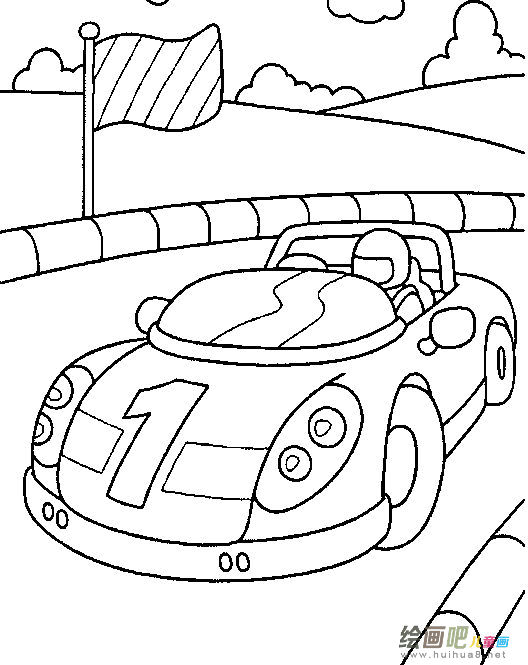 小汽车简笔画