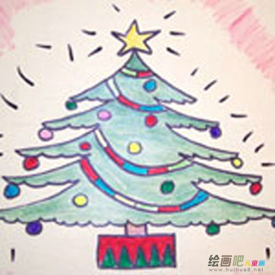 圣诞树简笔画