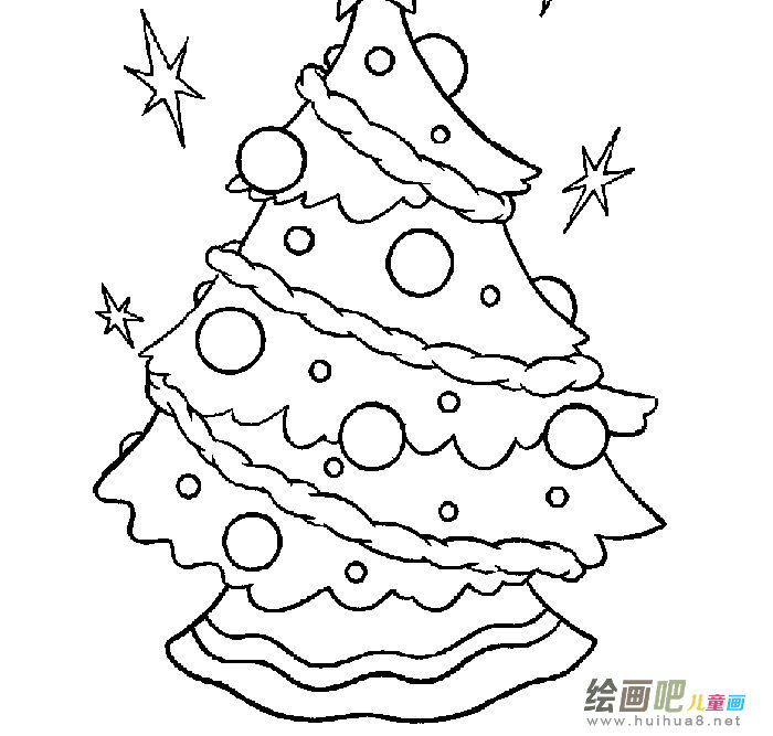 圣诞树简笔画