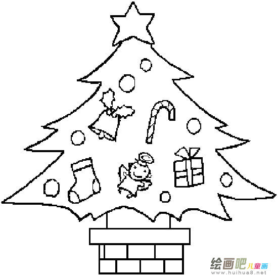 圣诞树简笔画：神奇的“圣诞树”