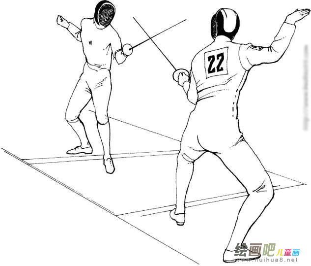 体育运动简笔画