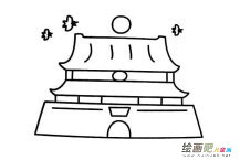 天安门简笔画：天安门一游