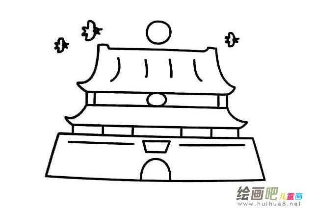 天安门简笔画