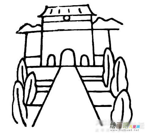 天安门简笔画