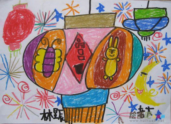 灯笼简笔画