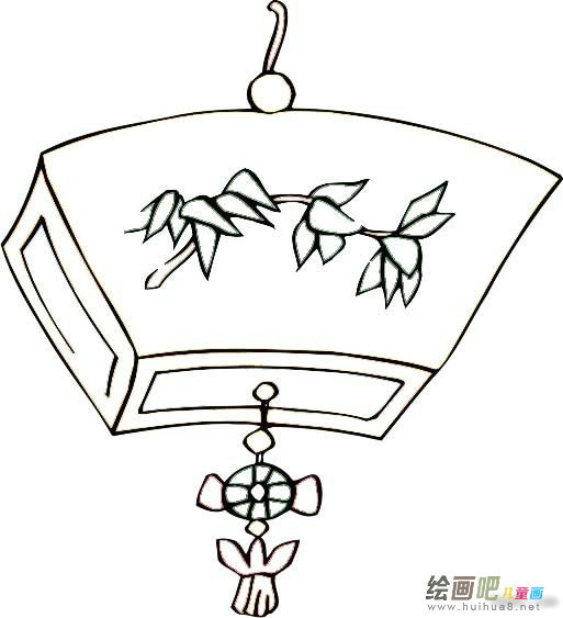 灯笼简笔画
