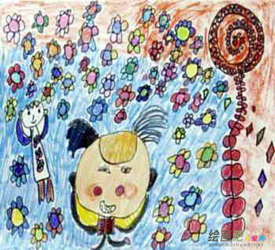 鞭炮简笔画：第一次放鞭炮