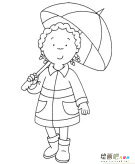 雨伞简笔画：温暖的小伞