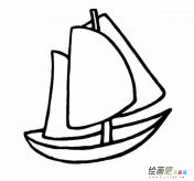 帆船简笔画：帆船发展简表