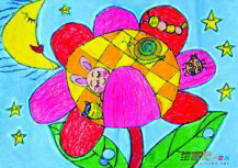 庆六一儿童画：六一儿童节